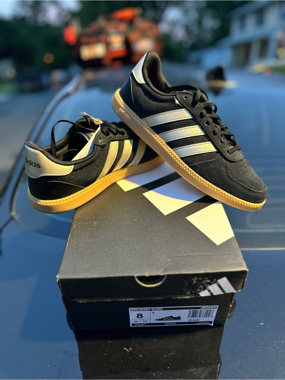 Adidas Breaknet Sleek Black/Gold/Gum Women’s Low Top Lace Up